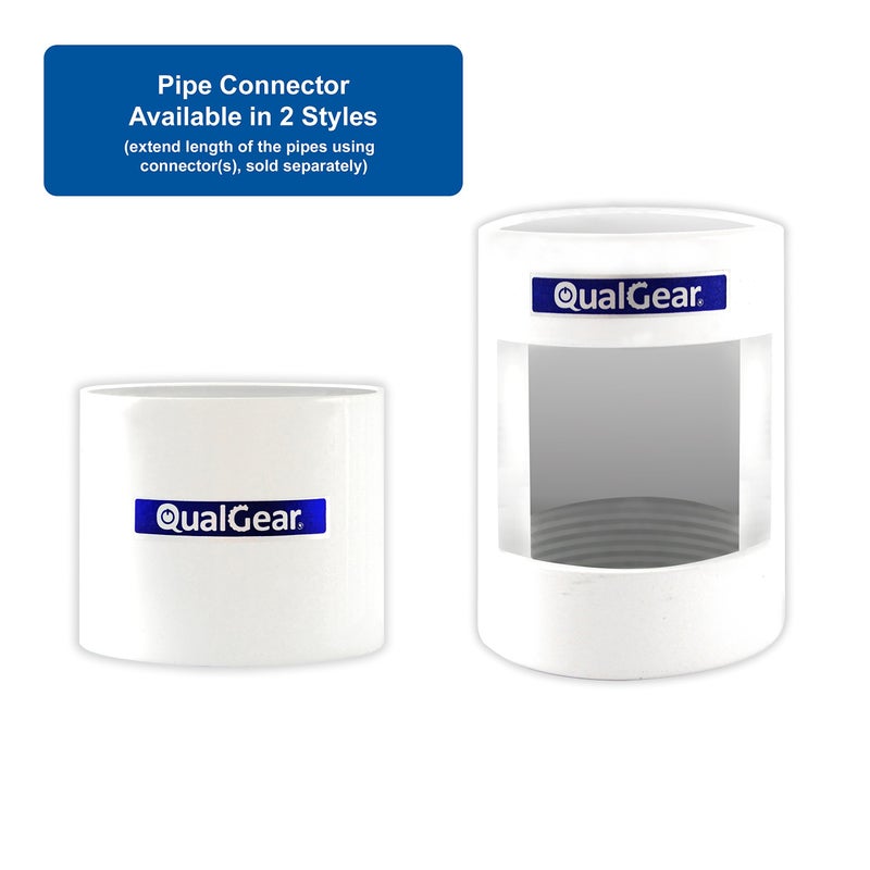 QualGear QG-PRO-PM-PC-W Pro-AV 1.5" Npt Threaded Pipe Connector Projector Accessory - Image 3